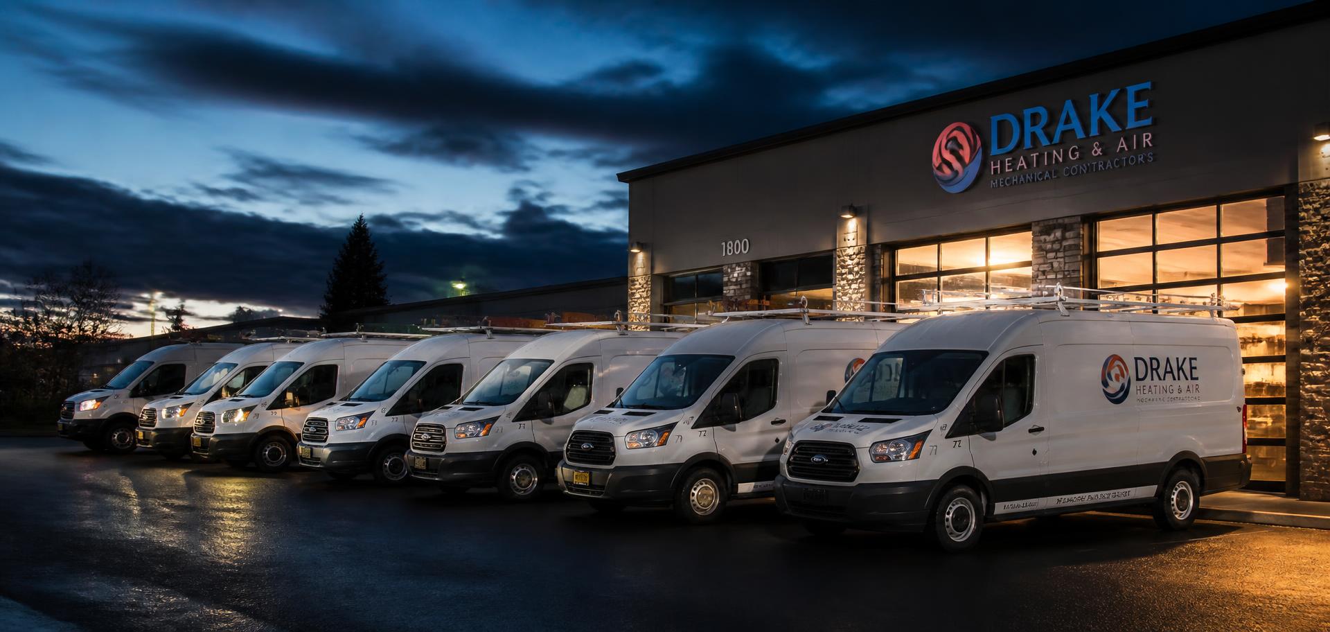 J&J Mechanical service fleet ready for dispatch across Southside Virginia